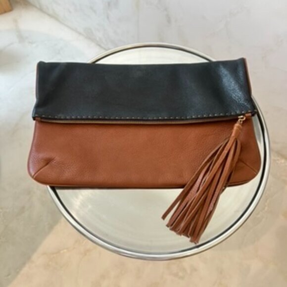 CARLA MANCINI - Leather Clutch Bag